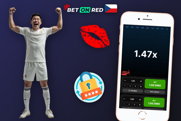 Smartphone s hrou Aviator v mobilním prohlížeči Betonred Casino a tlačítkem pro výběr výhry